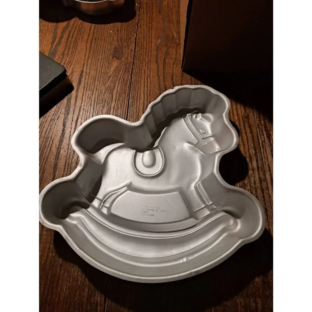 Vintage 1984 Wilton Rocking Horse Cake Pan 2105-2388 Alum 12.5